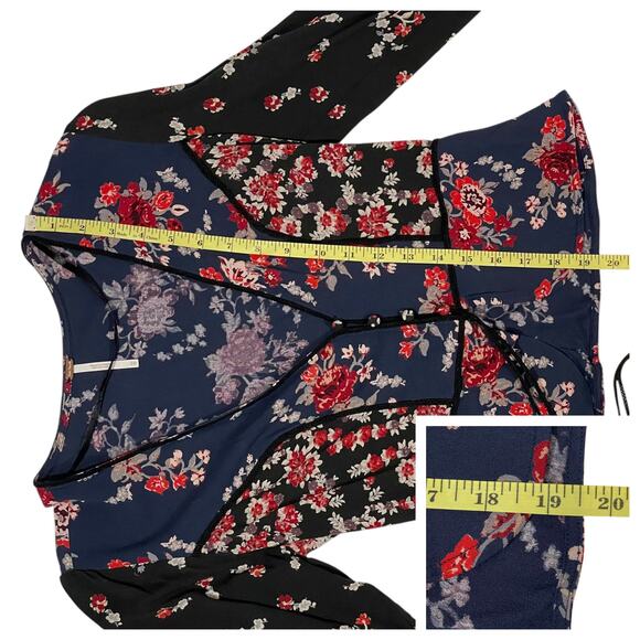 Free People Way the World Turns Top - Black Multi - XS - Picture 6 of 15